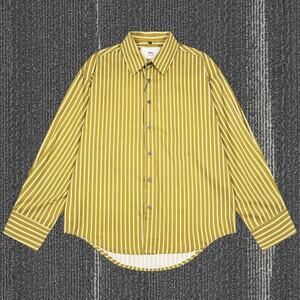 Ami Paris Yellow Stripe Long Sleeve Shirt